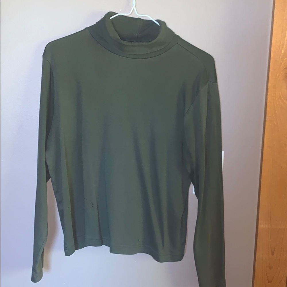 Falls creek green turtleneck long sleeve